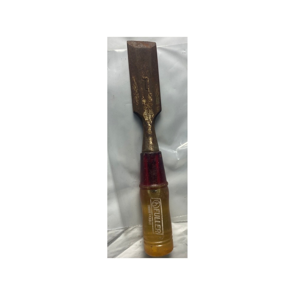 Vintage Fuller Unbreakable Handle Wood Chisel 1 Inch Blade Steel USA Made